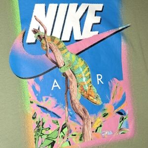 Nike Air Graphic Tee with Chameleon Design